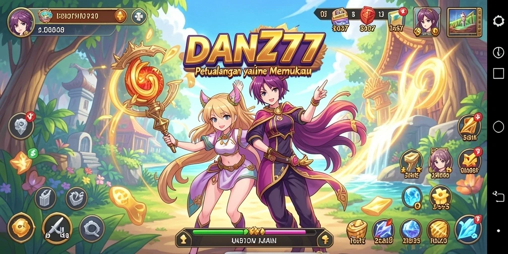 Tampilan gameplay menakjubkan dalam <strong>DAN777</strong> yang menampilkan karakter Anime.