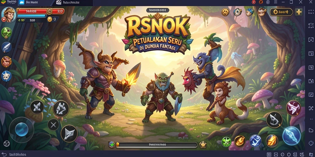 Tampilan gameplay RSNOK yang menakjubkan dalam dunia fantasi.