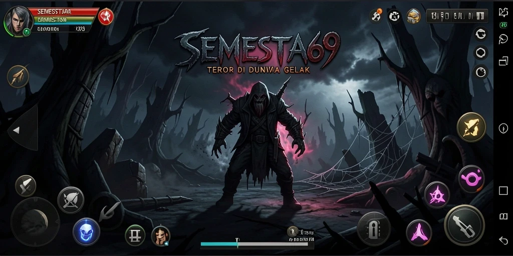Tampilan gameplay yang mencekam di SEMESTA69.